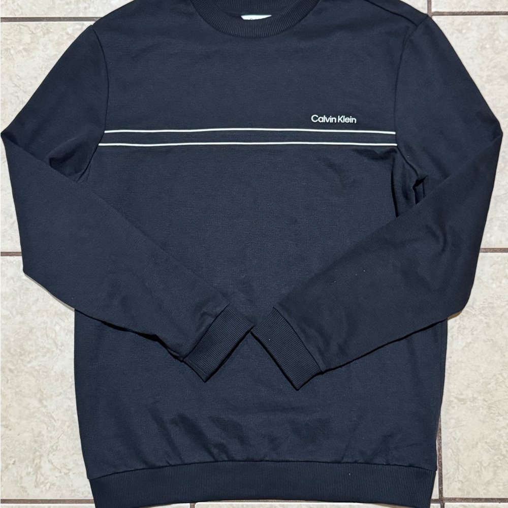 Calvin Klein Men's Dark Blue Crewneck Sweater